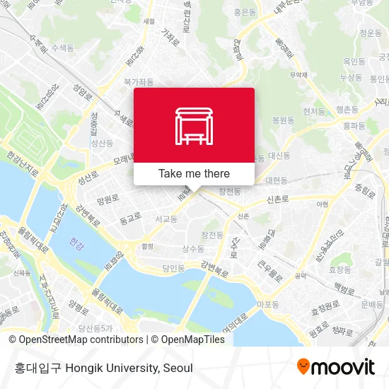 홍대입구 Hongik University map