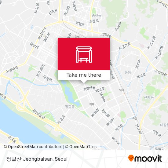 정발산 Jeongbalsan map