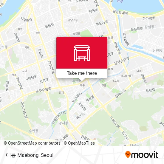 매봉 Maebong map