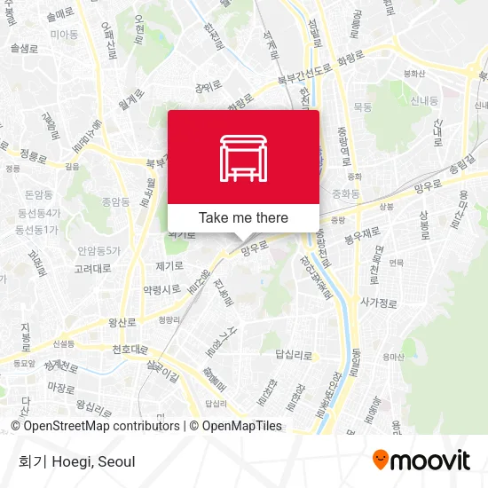 회기 Hoegi map