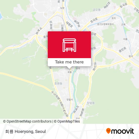 회룡 Hoeryong map