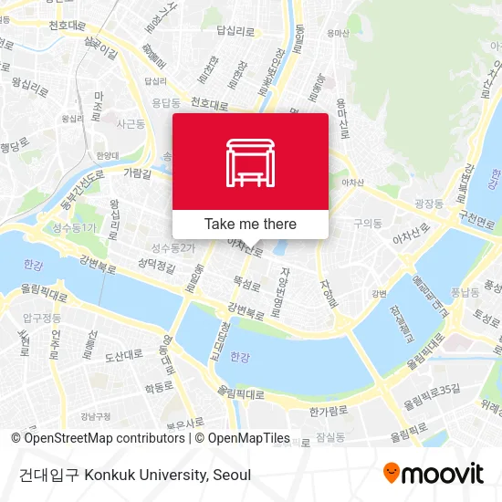 건대입구 Konkuk University map