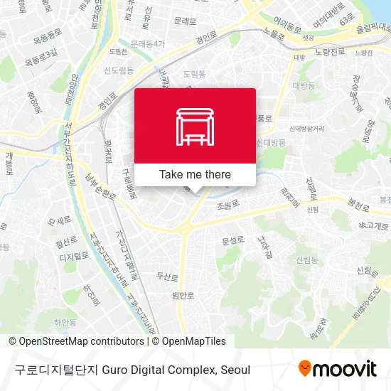 구로디지털단지 Guro Digital Complex map