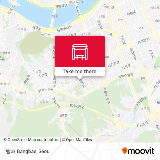 방배 Bangbae map