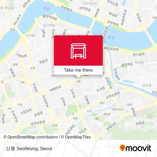 선릉 Seolleung map