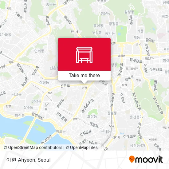 아현 Ahyeon map