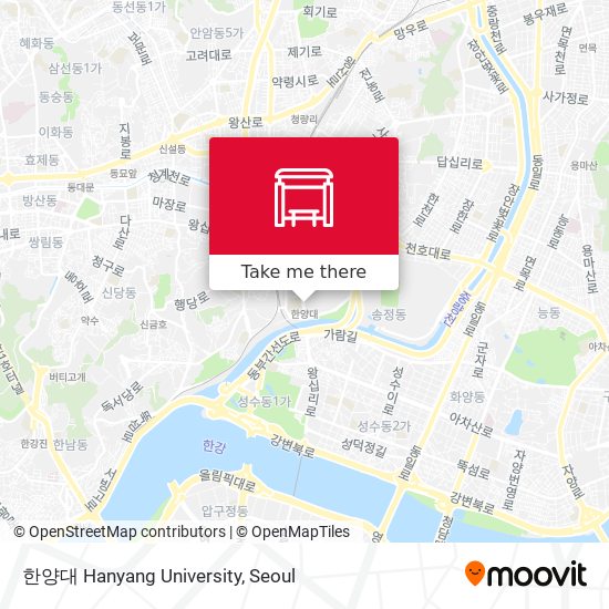 한양대 Hanyang University map