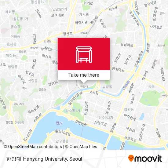 한양대 Hanyang University map