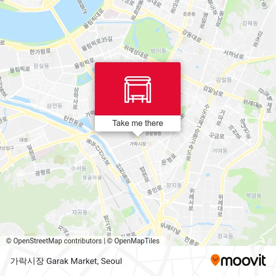 가락시장 Garak Market map