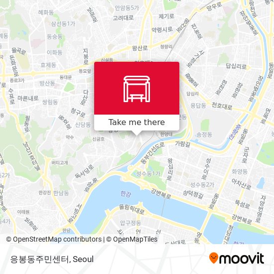 응봉동주민센터 map