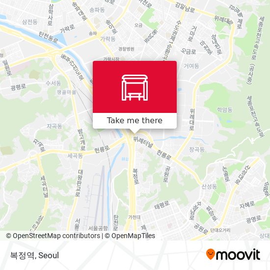 복정역 map