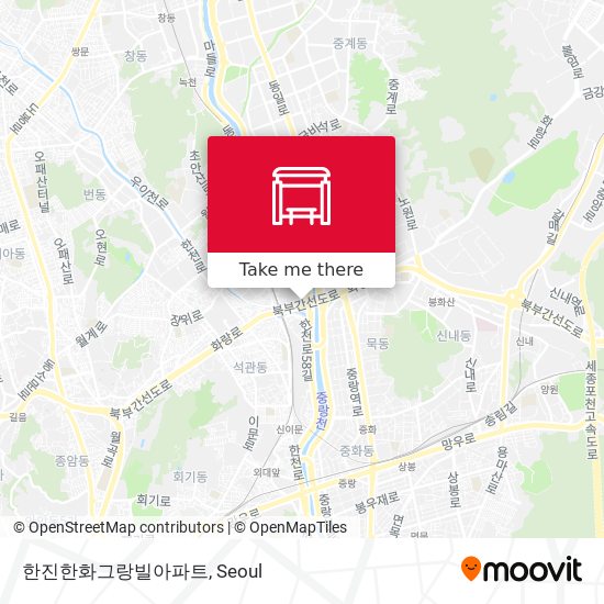 한진한화그랑빌아파트 map