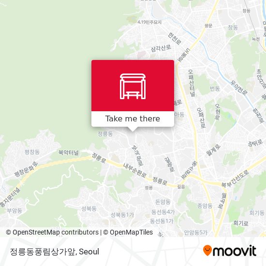 정릉동풍림상가앞 map