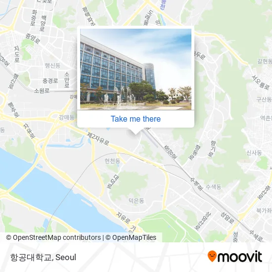 항공대학교 map