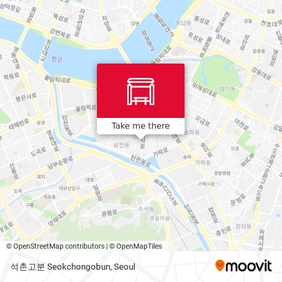 석촌고분 Seokchongobun map