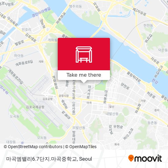 마곡엠밸리6.7단지.마곡중학교 map