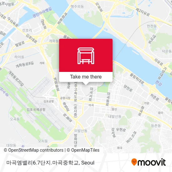 마곡엠밸리6.7단지.마곡중학교 map