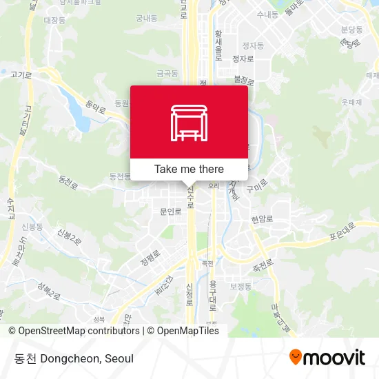 동천 Dongcheon map