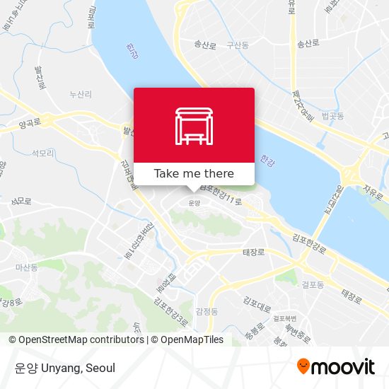 운양 Unyang map