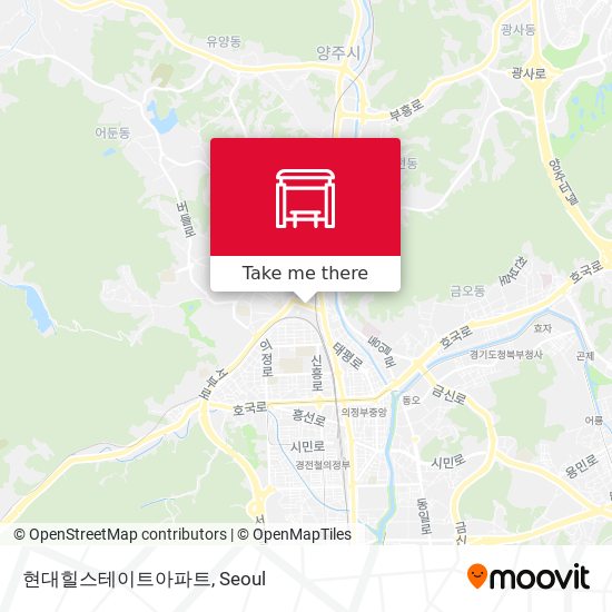 현대힐스테이트아파트 map