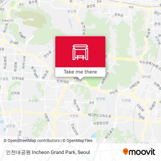 인천대공원 Incheon Grand Park map