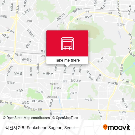 석천사거리 Seokcheon Sageori map