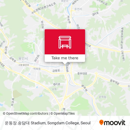 운동장.송담대 Stadium, Songdam College map