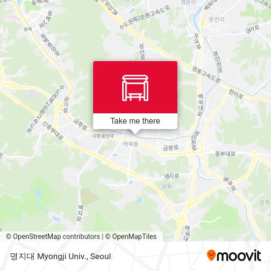 명지대 Myongji Univ. map