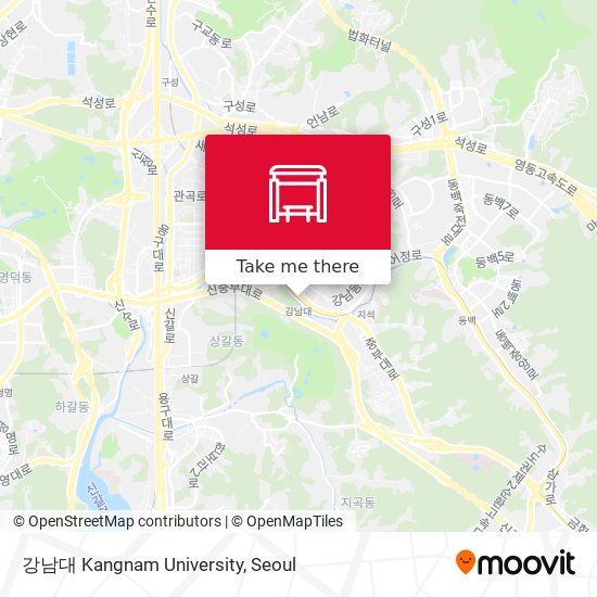 강남대 Kangnam University map