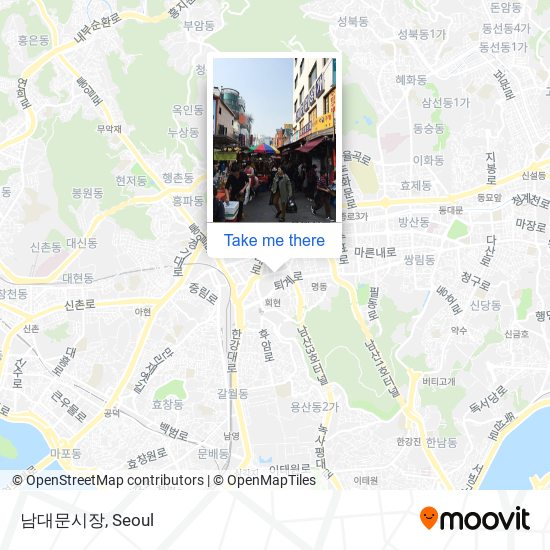 남대문시장 map