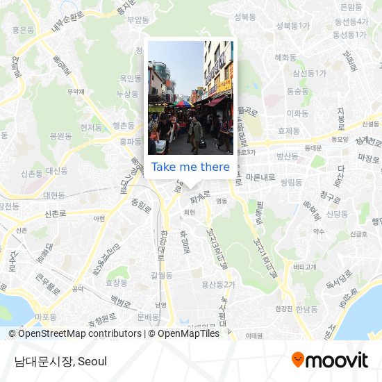 남대문시장 map