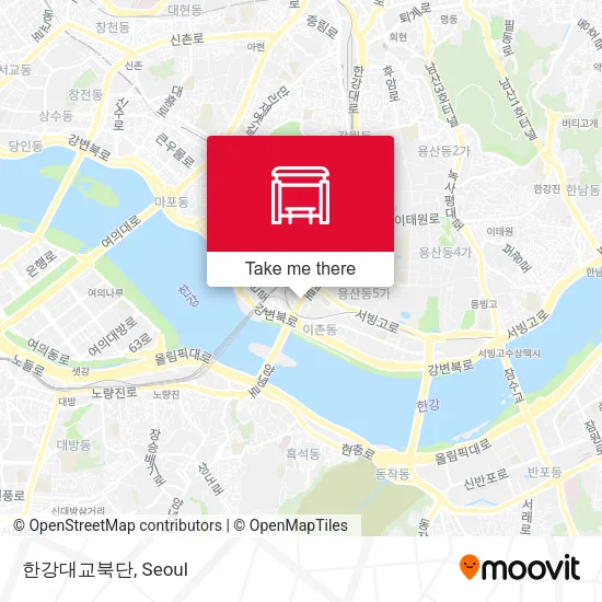 한강대교북단 map