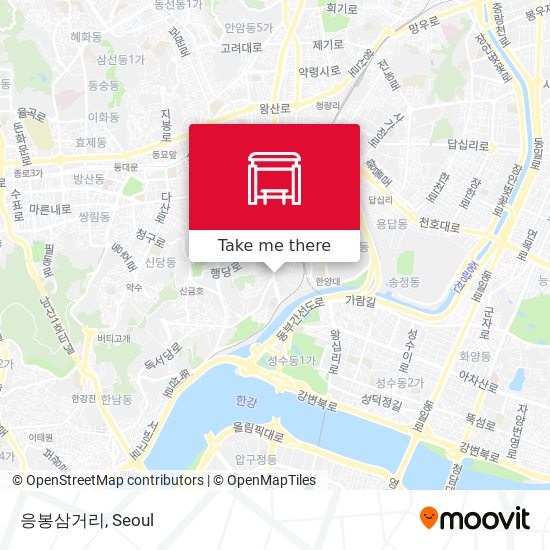 응봉삼거리 map