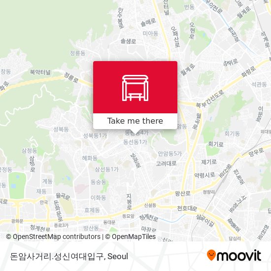 돈암사거리.성신여대입구 map