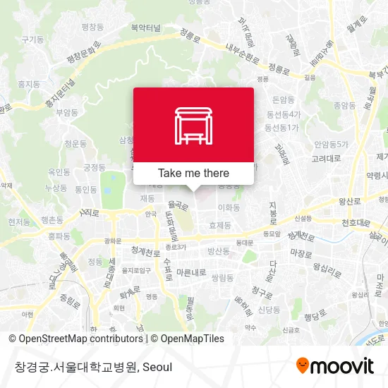 창경궁.서울대학교병원 map