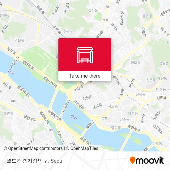 월드컵경기장입구 map
