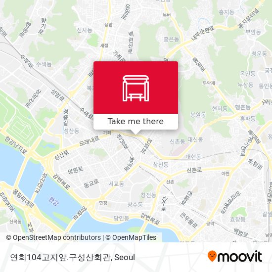 연희104고지앞.구성산회관 map