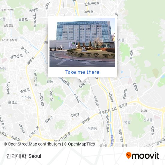 인덕대학 map