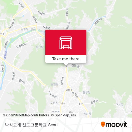 박석고개.신도고등학교 map