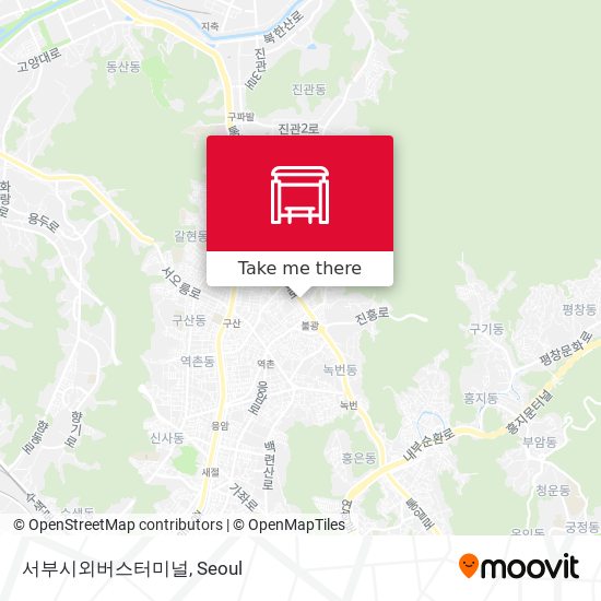 서부시외버스터미널 map