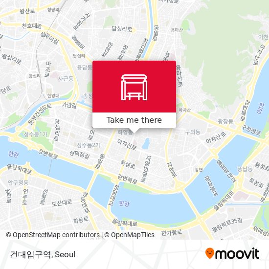 건대입구역 map