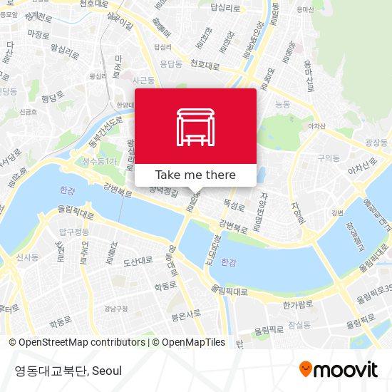 영동대교북단 map