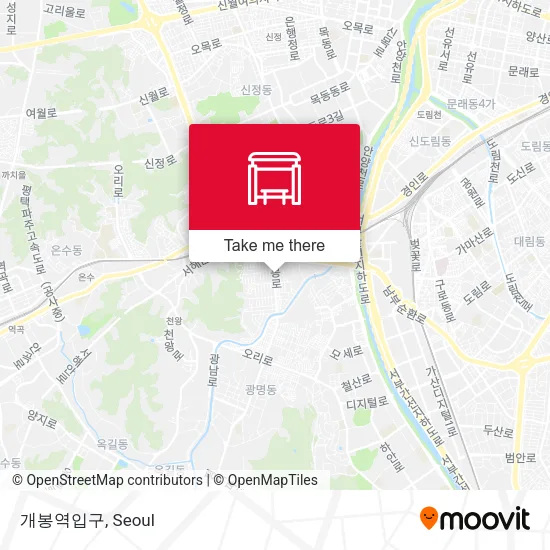 개봉역입구 map