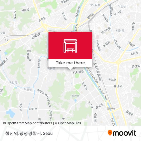 철산역.광명경찰서 map