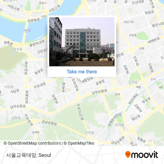 서울교육대앞 map