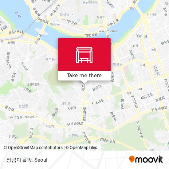 정금마을앞 map