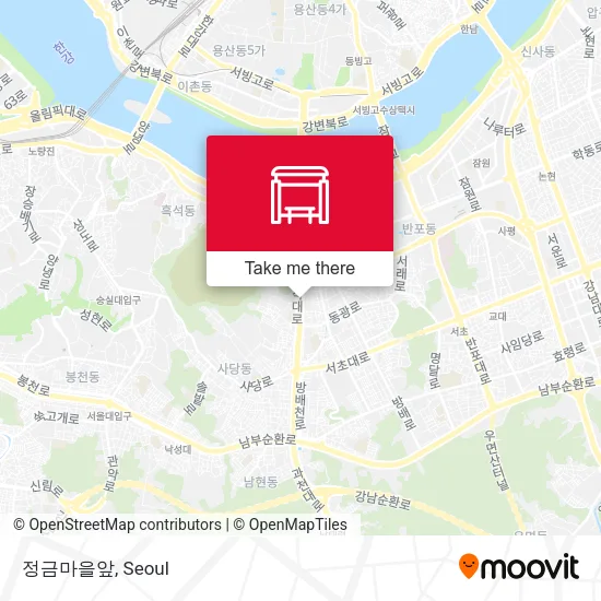 정금마을앞 map