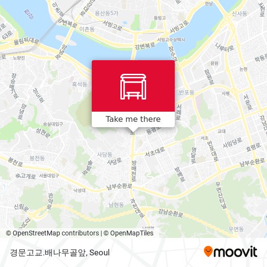 경문고교.배나무골앞 map