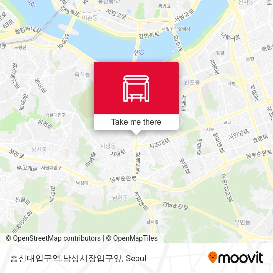 총신대입구역.남성시장입구앞 map