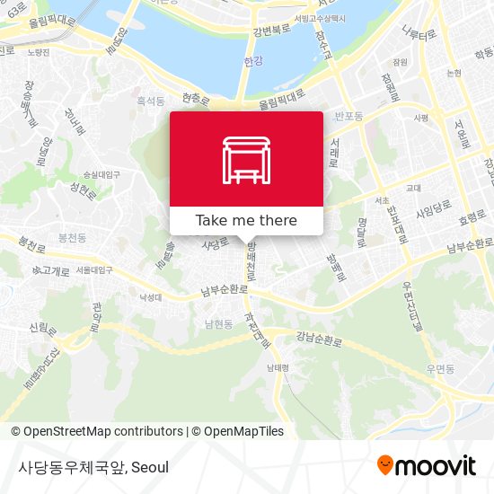 사당동우체국앞 map